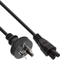 InLine 4043718167746 câble électrique Noir 2 m AS3112 Coupleur C5