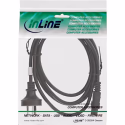 InLine 4043718167746 câble électrique Noir 2 m AS3112 Coupleur C5