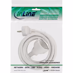 InLine 16403W câble électrique Blanc 3 m
