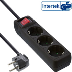 InLine 16431S protection surtension Noir 3 sortie(s) CA 230 V 1,5 m