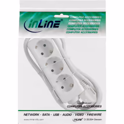 InLine 16435W protection surtension Blanc 3 sortie(s) CA 230 V 5 m