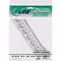 InLine 16463W protection surtension Blanc 6 sortie(s) CA 230 V 3 m