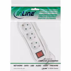 InLine 16433T multiprise 3 m 3 sortie(s) CA Blanc