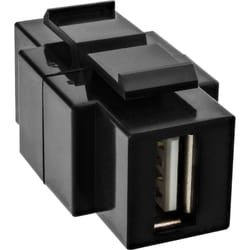 InLine 76201T changeur de genre de câble USB 2.0 A female USB2.0 B Noir