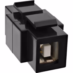 InLine 76201T changeur de genre de câble USB 2.0 A female USB2.0 B Noir