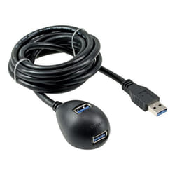 InLine 4043718171866 câble USB 2 m USB 3.2 Gen 1 (3.1 Gen 1) USB A 2 x USB A Noir