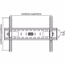 InLine 23117A support pour téléviseur 32" Noir