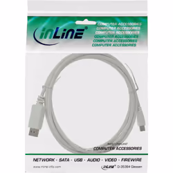 InLine 17131 câble DisplayPort 1 m mini DisplayPort Blanc
