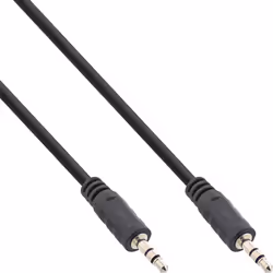 InLine 99932E, 3,5mm, Mâle, 3,5mm, Mâle, 0,3 m, Noir