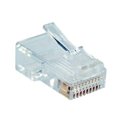 InLine 73011 connecteur de fils RJ-45 Transparent, Blanc