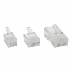 InLine 73014R, RJ-11, Transparent, Blanc, Plastique, 10 pièce(s)