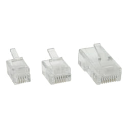 InLine 73014R connecteur de fils RJ-11 Transparent, Blanc