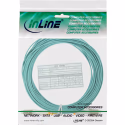 InLine 88544O câble InfiniBand et à fibres optiques 0,5 m LC OFC Turquoise, Couleur aqua