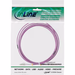 InLine 88523P câble de fibre optique 20 m OM4 Violet