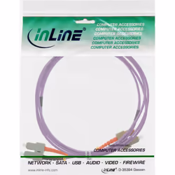 InLine 83503P câble de fibre optique 3 m OM4 Violet