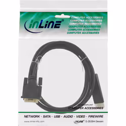 InLine 17115 câble vidéo et adaptateur 5 m DVI-D DisplayPort Noir