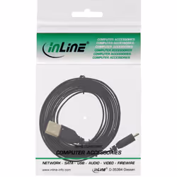 InLine 31730F câble USB USB 2.0 3 m USB A Micro-USB B Noir - Vue supplémentaire 4