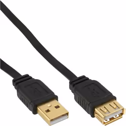 InLine 4043718178773, 5 m, USB A, USB A, USB 2.0, Noir