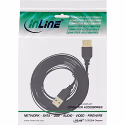 InLine 4043718178810 câble USB 3 m USB 2.0 USB A Noir