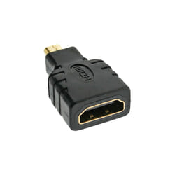 InLine 17690D changeur de genre de câble HDMI A female HDMI D Noir
