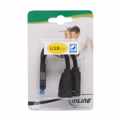 InLine 33445I 2x USB A 19 pin Noir