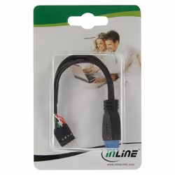 InLine 33446I câble USB 0,15 m Noir