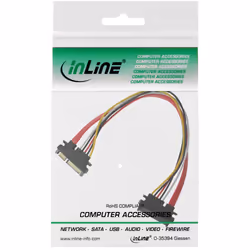 InLine 29652B câble SATA 0,5 m Multicolore