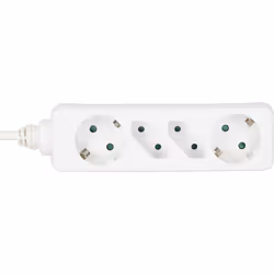 InLine 16441W multiprise 1,5 m 2 sortie(s) CA Blanc