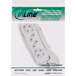 InLine 16441W multiprise 1,5 m 2 sortie(s) CA Blanc