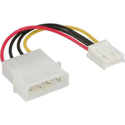 Adaptateur alimentation InLine® 1334cm (525) Femelle vers 889cm (35) Mâle 6cm