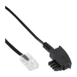 InLine 18520 câble de téléphone 20 m Noir