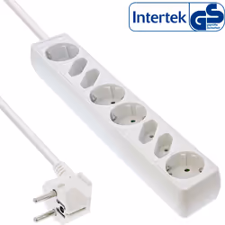 InLine 16481W, 1,5 m, Courbe, 1,5 mm², Plastique, Blanc, Plastique