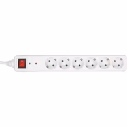 InLine 4043718188284, 1,5 m, Intérieure, Type F, Blanc, 6 sortie(s) CA
