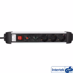 InLine 16431A, 1,5 m, Courbe, 1,5 mm², Aluminium, Plastique, Noir, Aluminium, Plastique