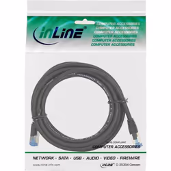 InLine 4043718189243 câble de réseau Noir 0,5 m Cat6a S/FTP (S-STP)