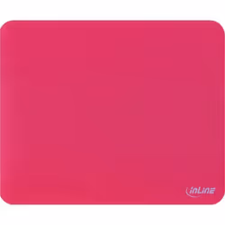 Tapis de souris InLine® optiques et laser ultra-mince rouge 220x180x04mm