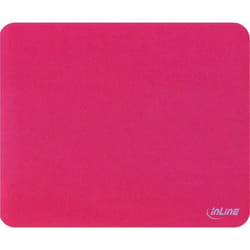 Tapis de souris InLine® optiques et laser ultra-mince rouge 220x180x04mm