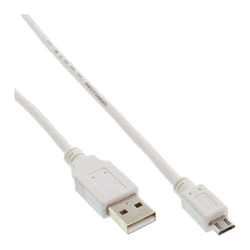 InLine 31715W câble USB 1,5 m USB 2.0 USB A Micro-USB B Blanc