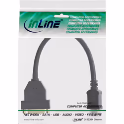 InLine 17670I câble vidéo et adaptateur 0,2 m HDMI Type A (Standard) DVI-D Noir