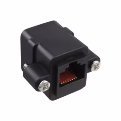 InLine 69990X, 2x RJ45, Noir, Femelle, Droit, Cat5e, 1 pièce(s)