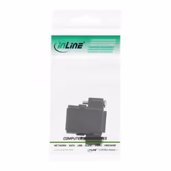 InLine 69990X connecteur de fils 2x RJ45 Noir