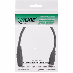 InLine 99303I câble audio 0,2 m 3,5mm Noir