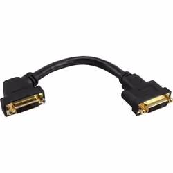 Câble Adaptateur DVI-I - InLine® - Femelle vers Femelle - 02m - Plaqué Or - Vidéo