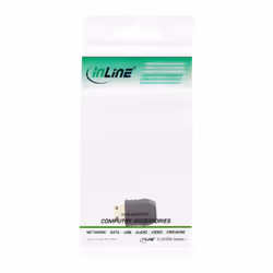 InLine 17690I changeur de genre de câble HDMI C male HDMI D Noir