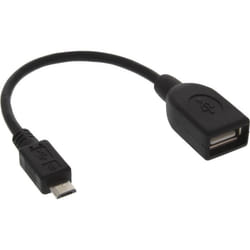 InLine 31606 câble USB 0,15 m USB A Micro-USB B Noir