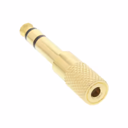 InLine 99305P changeur de genre de câble 3.5mm jack female 3,5mm Noir, Or