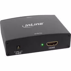 InLine 65004, Noir, 1920 x 1080 pixels, 1080p, 2,25 Gbit/s, VGA, HDMI