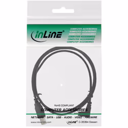 InLine 34210 câble USB 1 m USB 2.0 USB A Mini-USB B Noir