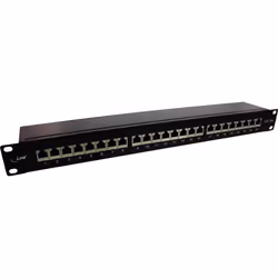 InLine 76824S, RJ45, Cat6a, Noir, Montage de rack, 1U