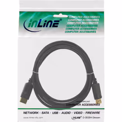 InLine 17155P câble DisplayPort 0,5 m Noir